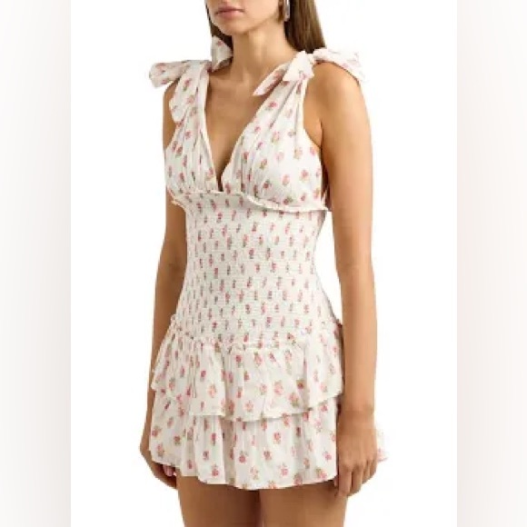 NWT LoveShackFancy Rossi Dress Cerise Pink XXL - Picture 8 of 13